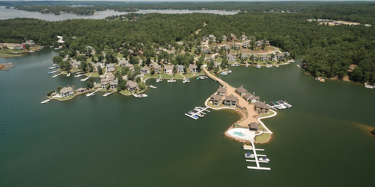 the village lake martin aerial