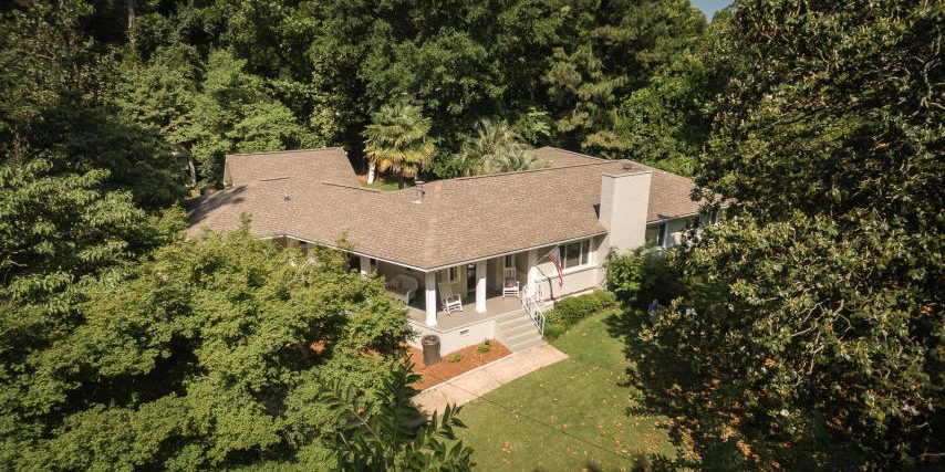 aerial view home cary woods auburn al