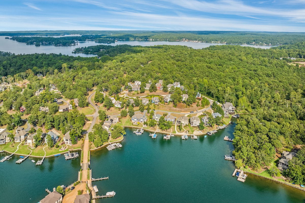 Lake Martin Homes aerial view