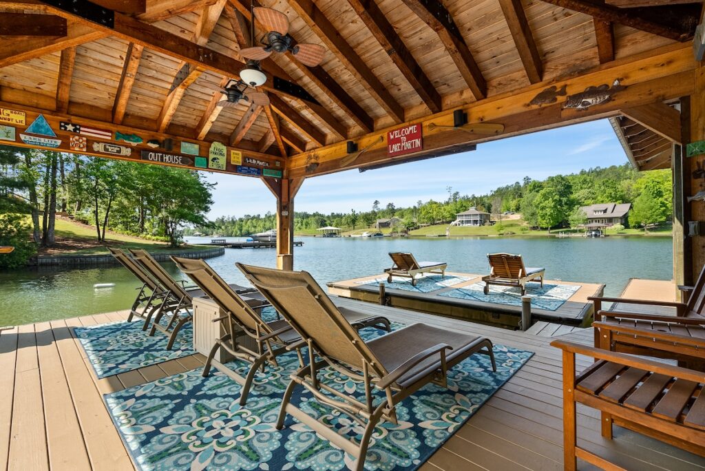 Lake Dock with roof
