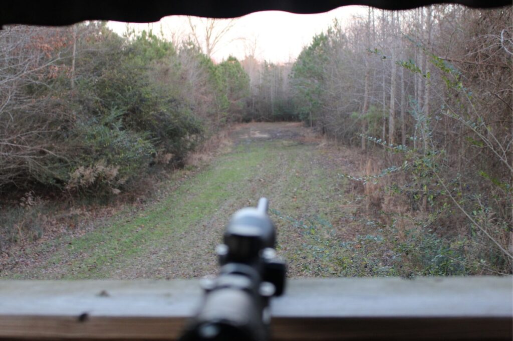 Deer hunting shooting house