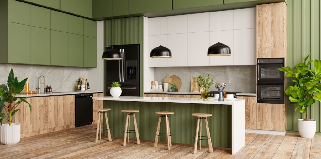 Biophilic designed kitchen