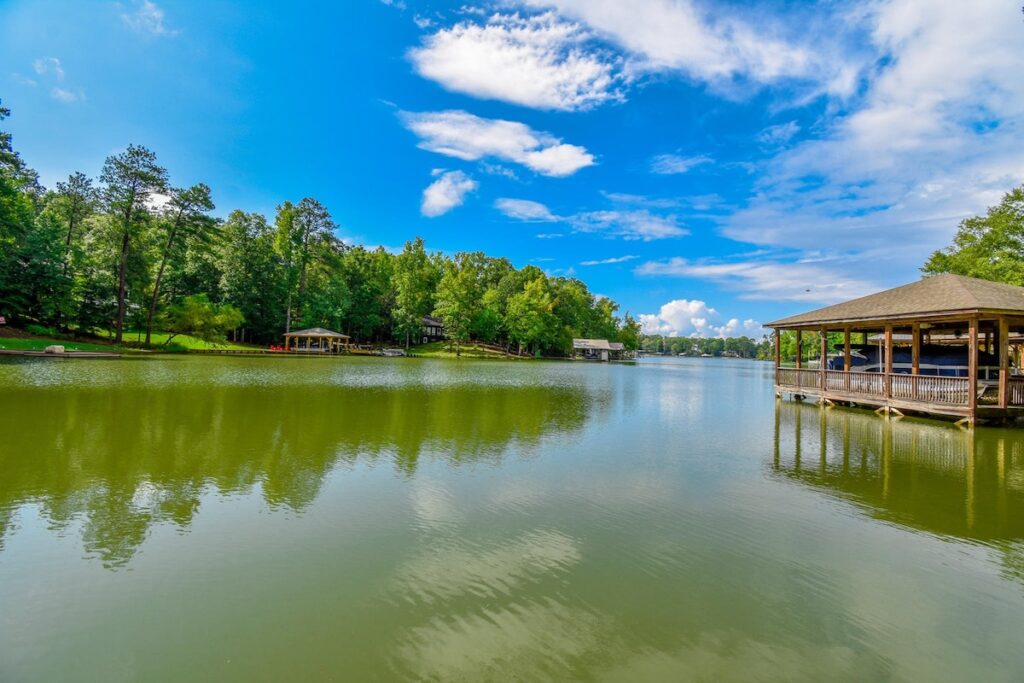 A view from the pier on Lake Martin