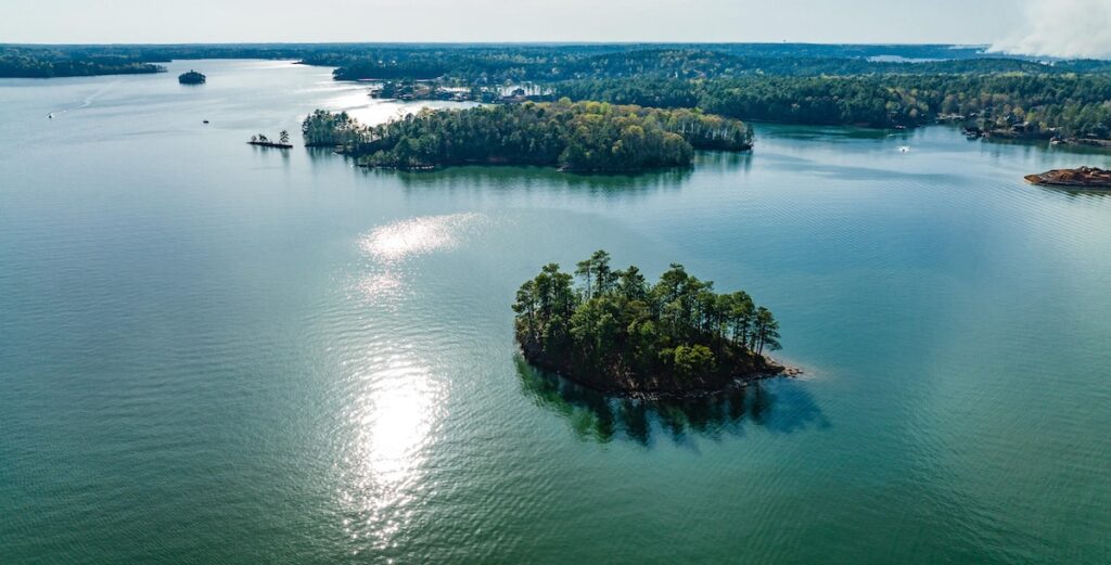 A private island for sale on Lake Martin