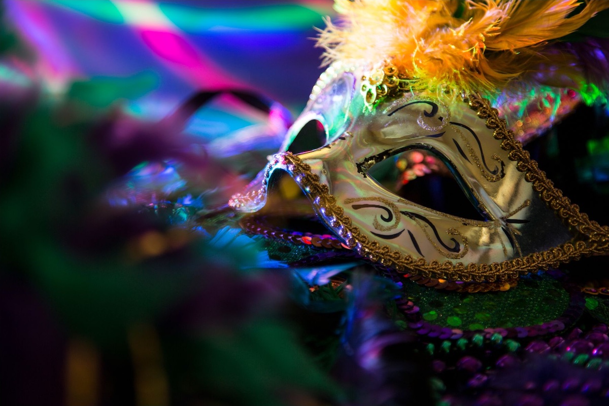 Mardi Gras Mask and decorations
