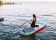 Woman on a paddle board in the water