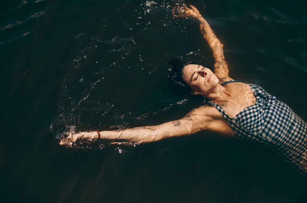 Woman swimming